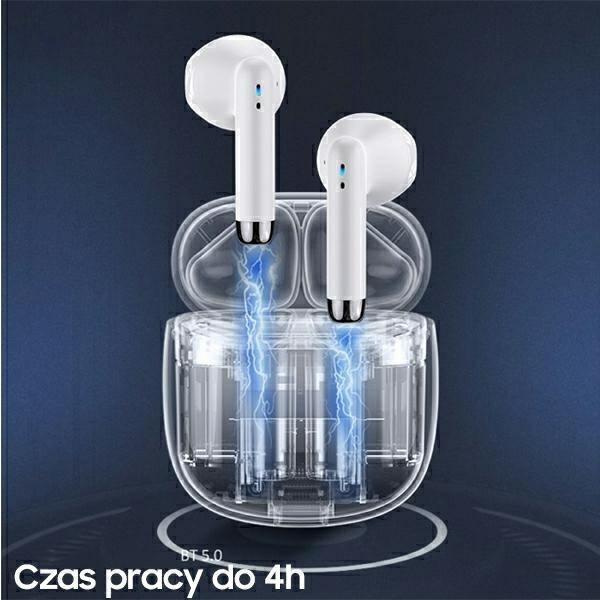 Actual product image Usams Słuchawki Bluetooth 5.0 TWS IA series bezprzewodowe różowy/pink BHUIA04 (US-IA04) (4 h, Wireless)