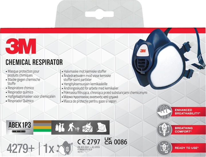 Produktbild 3M Atemschutzmaske (ABEK1P3, ABEK1, 1 x)