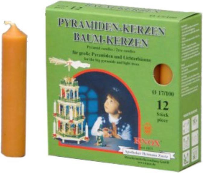 Produktbild Knox Pyramidenkerzen 17/100 - natur 12 Stk. (12 Stk.)