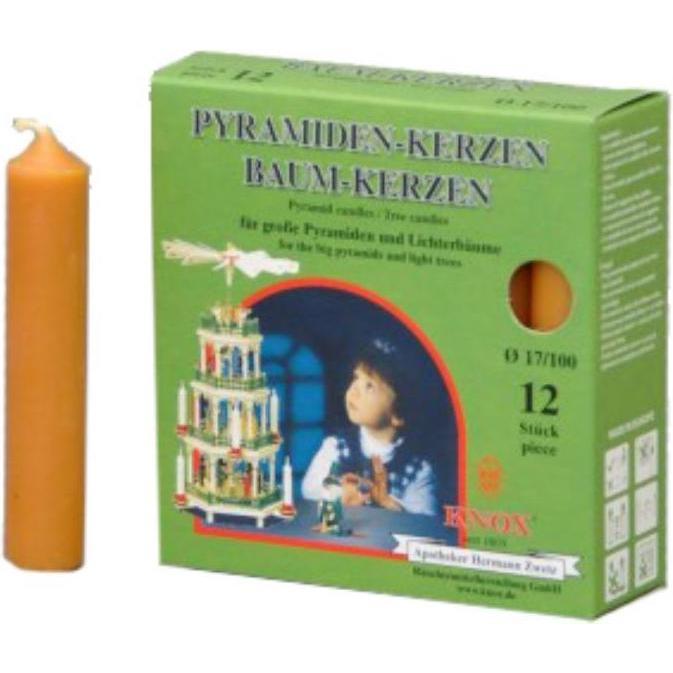 Knox, Kerzen, Pyramidenkerzen 17/100 - natur 12 Stk. (12 Stk.)