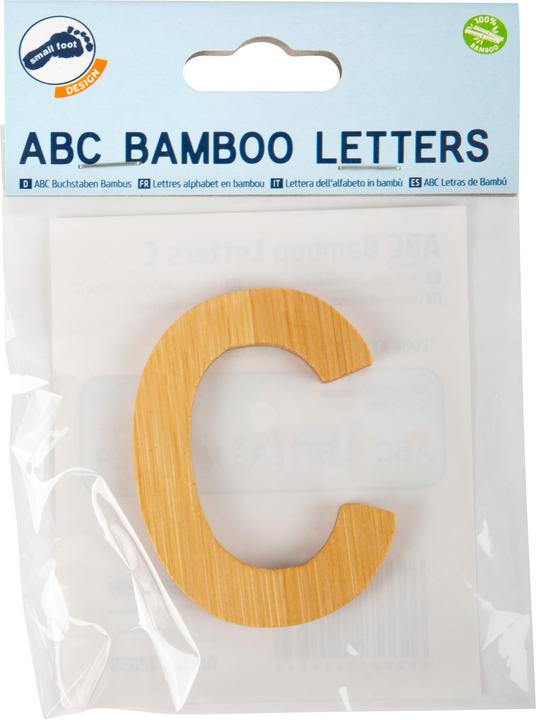 Actual product image small foot ABC letters C
