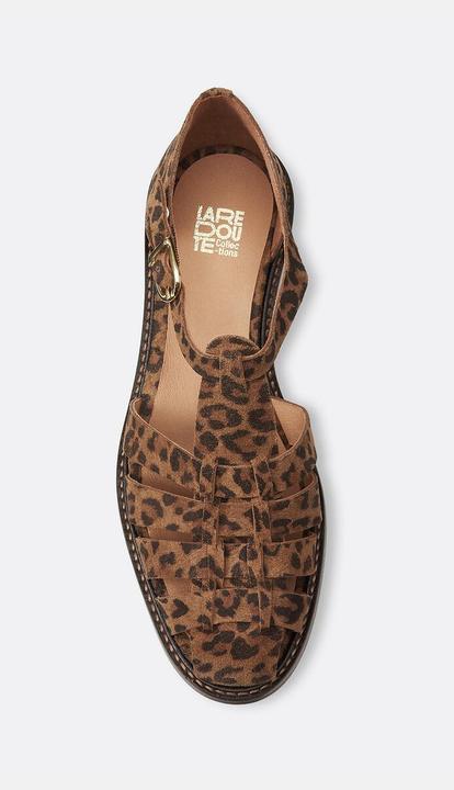 Actual product image La Redoute Collections Signature-Sandalen Solenn mit Leopardenmuster (40)