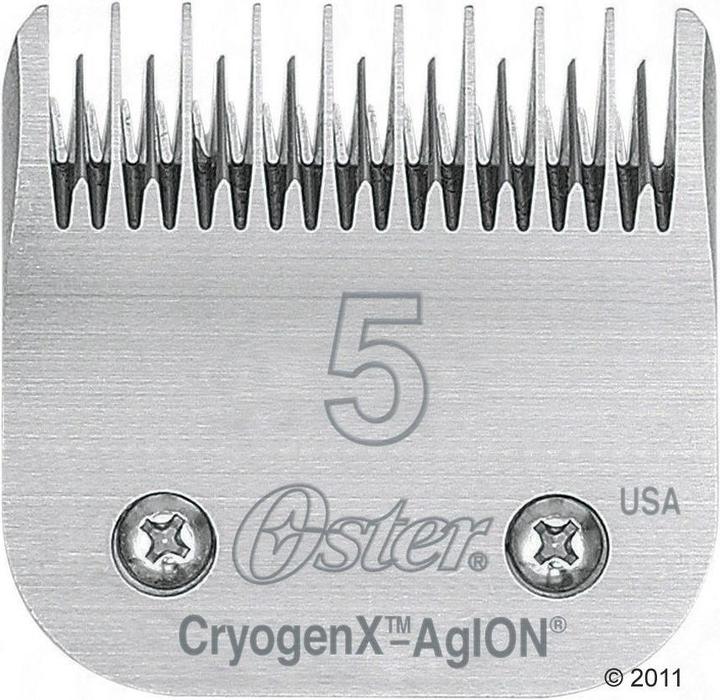 Actual product image Oster Clipping heads for clippers, clipping head no. 5 (length 6.3 mm, skip tooth) (Cat, Dog)