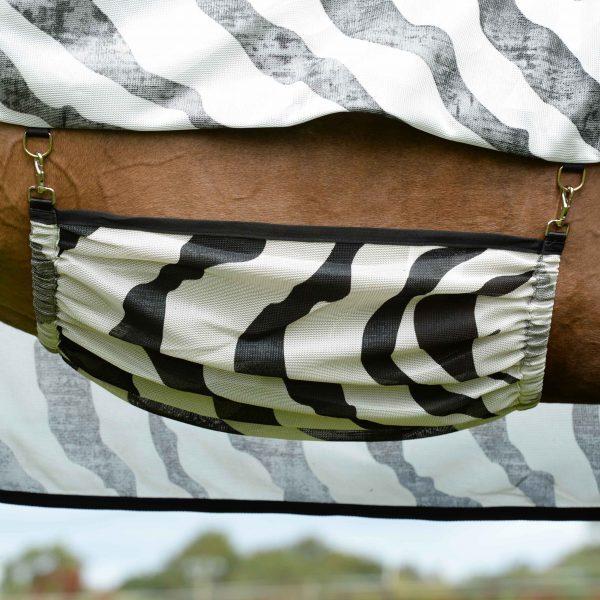Actual product image Bucas Buzz-Off Zebra Fly Blanket (135 cm)