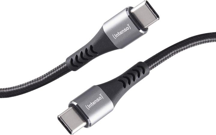 Image du produit Intenso C315C USB-C auf USB-C Kabel, 60W Schnellladen, 1,5 m, für iPhone, Samsung Galaxy, Macbook, L (1.50 m, USB 2.0, 60 W)