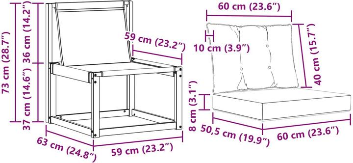 Produktbild vidaXL Gartenmöbel