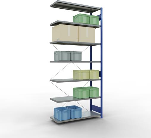 Actual product image Schulte Lagertechnik MULTIplus250 boltless bay system with cross brace