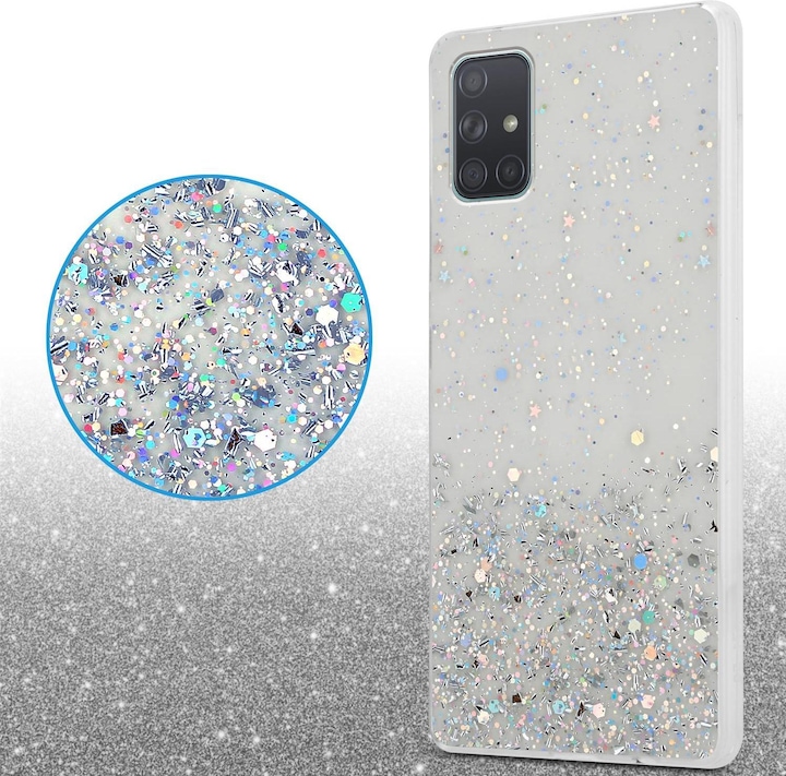 Actual product image Cadorabo TPU cover sparkling glitter (Samsung Galaxy A71 5G)