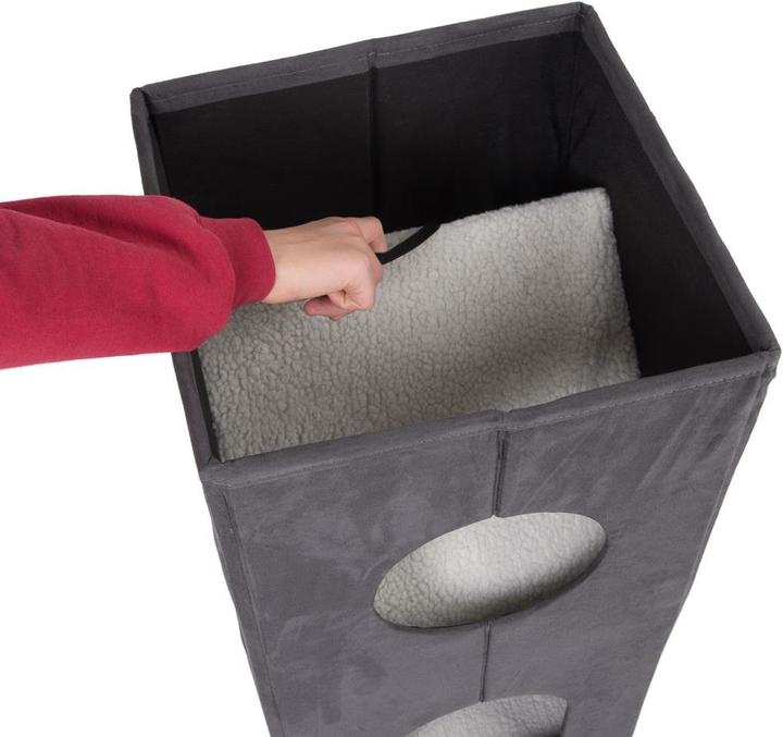 Produktbild Shandong Kaigao Faltbarer Katzenturm Soft’n Scratchy wei (Weiss)