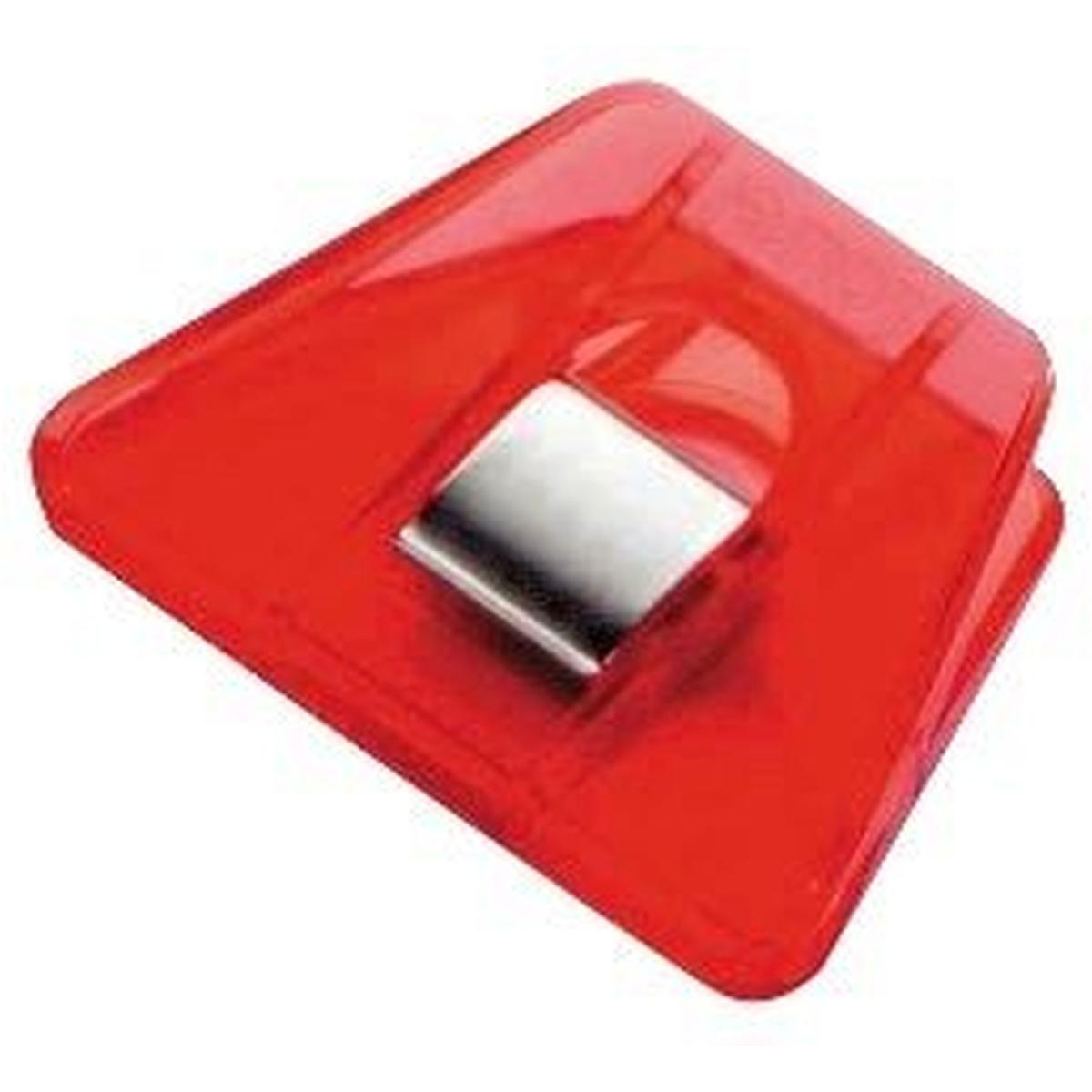 Laurel, Büroklammer, Briefklemmer Multi Clip Signal 2 70x50mm VE=10 Stück kristallrot (10 x)
