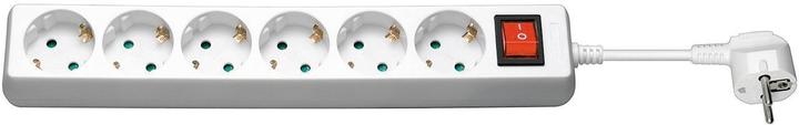 Produktbild Deltaco GT-124 power extension 6 AC outlet(s) White (1.50 m)