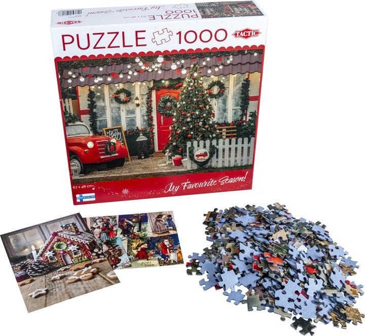 Produktbild Tactic Puzzle Lovers Christmas porch 1000 pcs puzzle (1000 Teile)