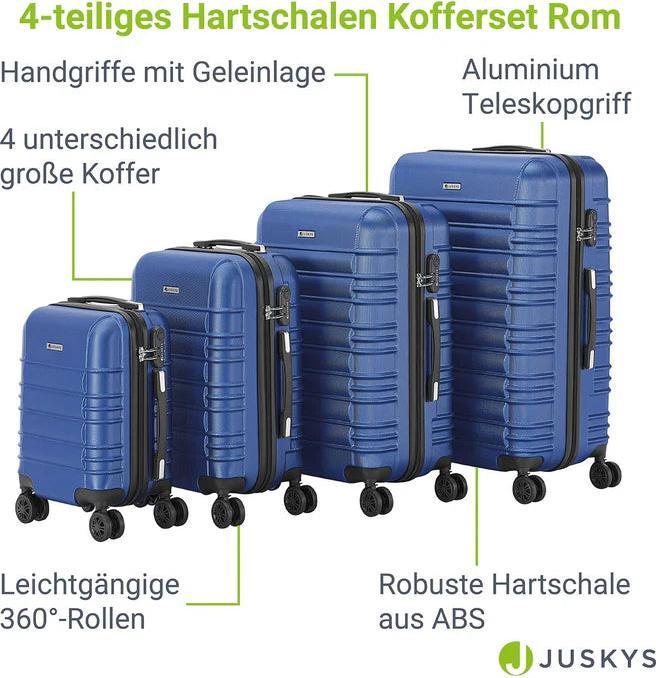 Immagine prodotto Juskys Set di valigie rigide Roma (120 l)