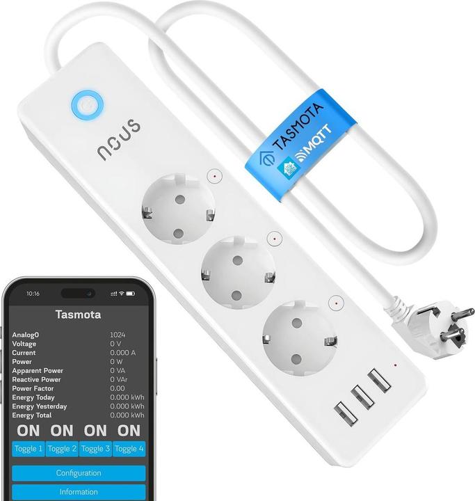 Actual product image Nous A5T Smart Power Strip (3x)