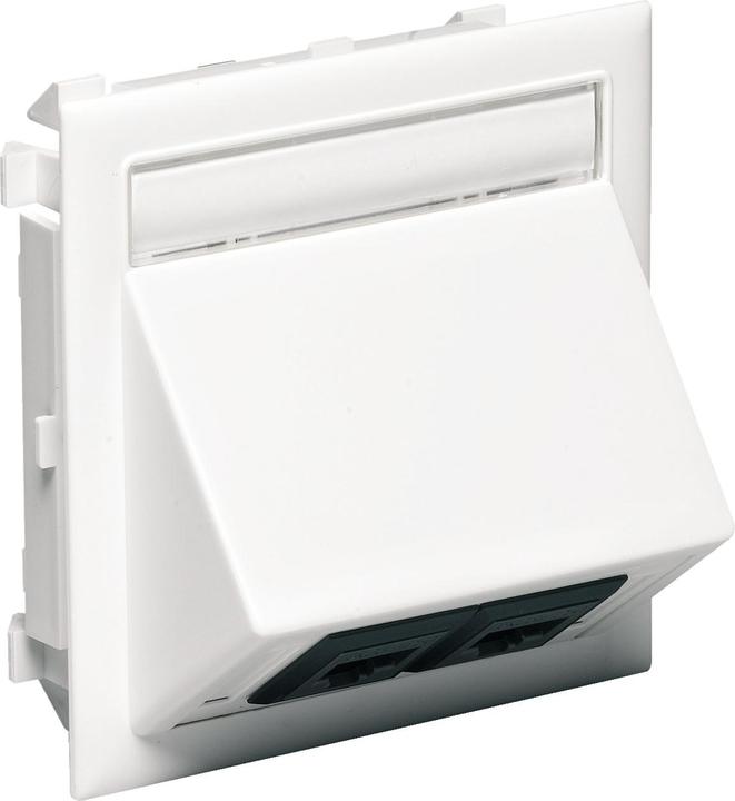 Actual product image Schneider Electric Angled connection kit 2XActassi 250 cat6 UTP white RAL9016 Type:CYB-DP 5974095