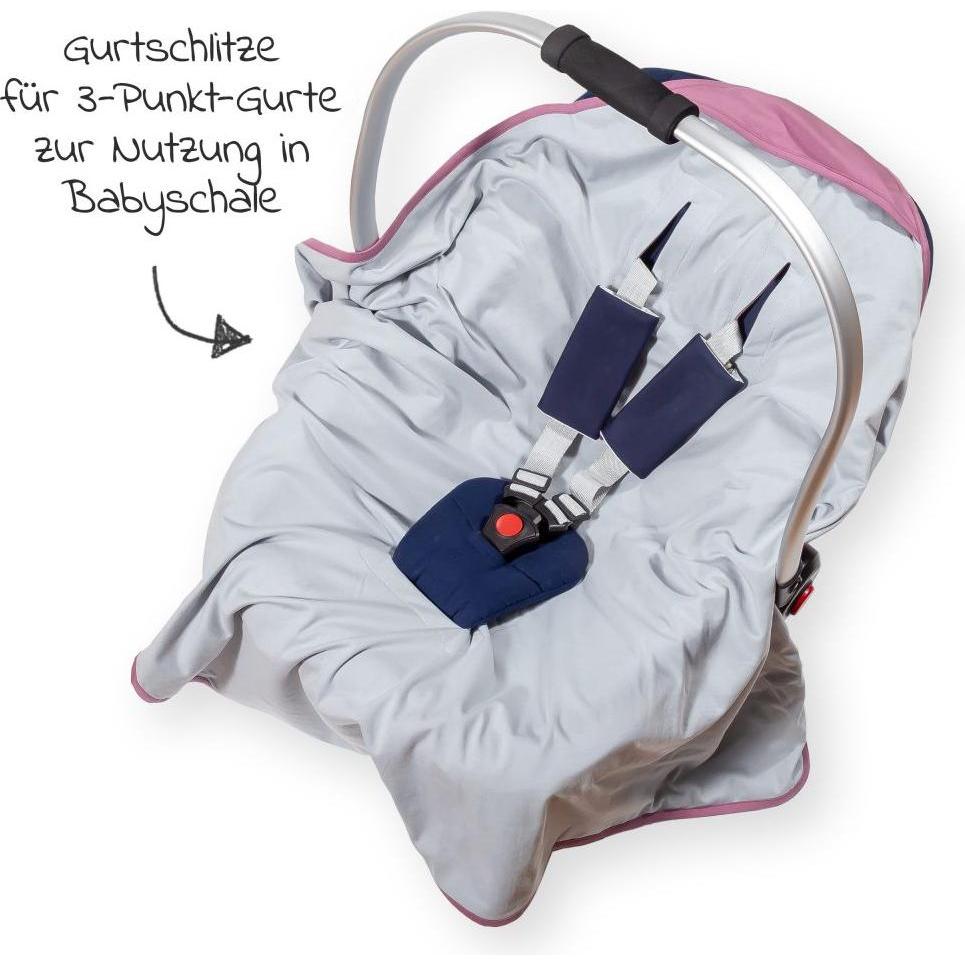 Thumbnail - Makian, Kinderwagen Fusssack, Fusssäcke für Babyschalen & Babywannen Einschlagdecke leichte Jerseydecke - für Babyschale