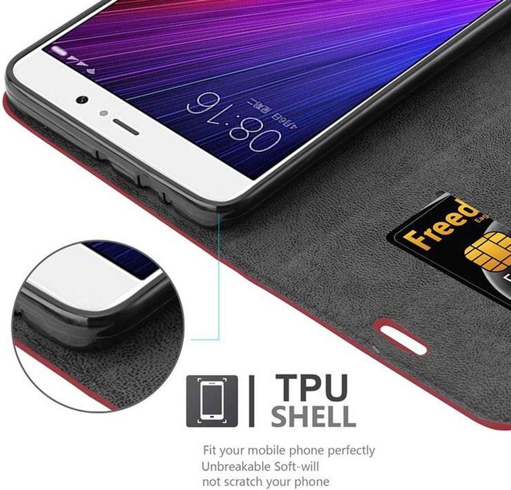 Actual product image Cadorabo Book Invisible Magnet Cover (Mi 5s Plus)