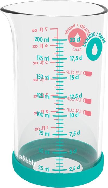 Produktbild Pebbly Messbecher mit Silikonboden (200 ml)