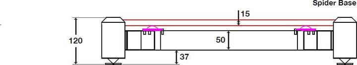 Produktbild NorStone SPIDER BASE 120 BLACk / BAMBOU (1 Stk., Ständer)