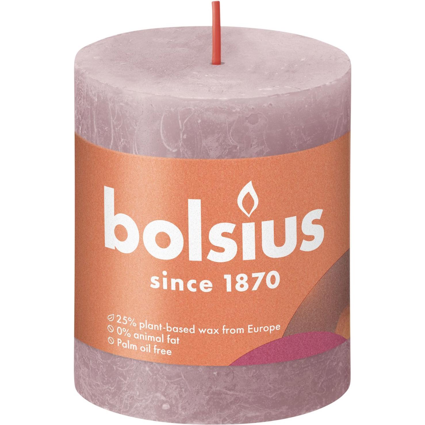 4x Bolsius, Kerzen, Stumpenkerze 'Rustiko Shine' (1 Stk.)