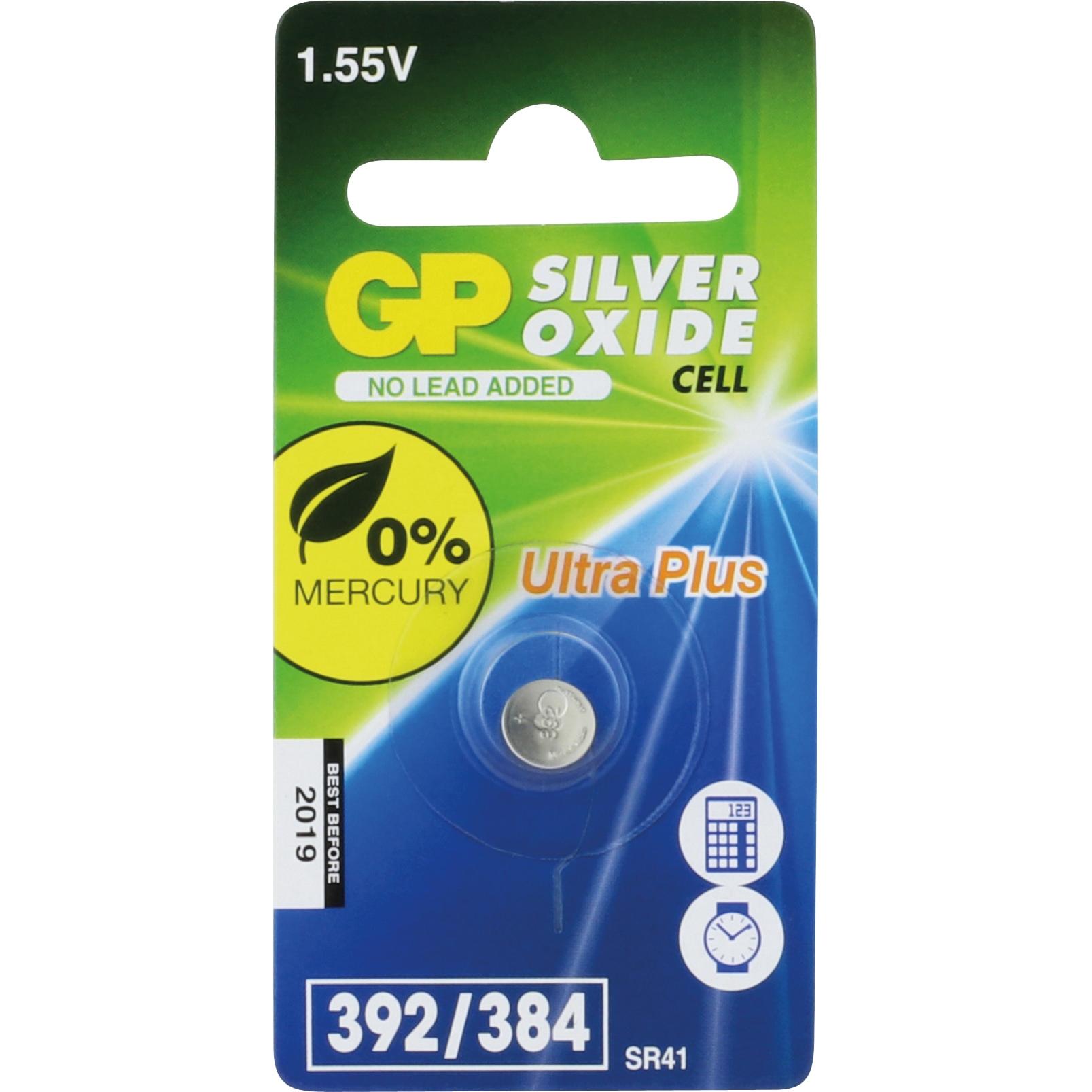 GP Batteries GP Knopfzelle SR41W / 392, 42mAh, Silberoxid (LR41, 42 mAh), Batterien + Akkus