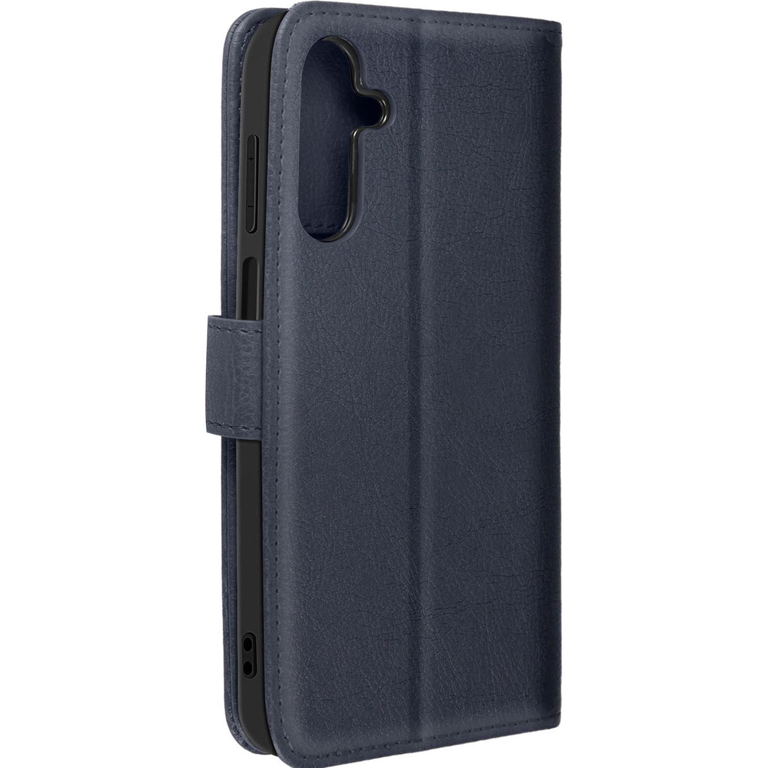 Avizar Chesterfield Wallet Cover Series (Samsung Galaxy A15), Smartphone Hülle, Blau