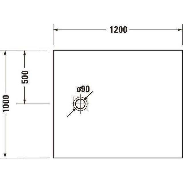Thumbnail - Duravit, Duschwanne, Duschwanne Sustano Rechteck 1200x1000x30mm dunkelgrau matt