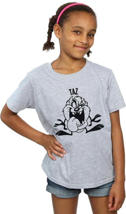Actual product image Looney Tunes Girls Taz Large Head Cotton T-Shirt (128)