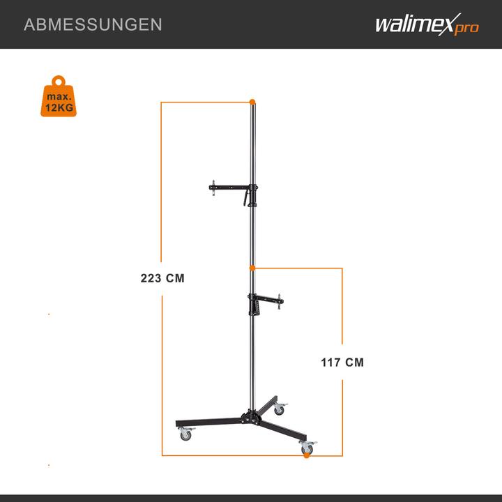Actual product image Walimex pro Per rolling tripod (223 cm, 12 kg)