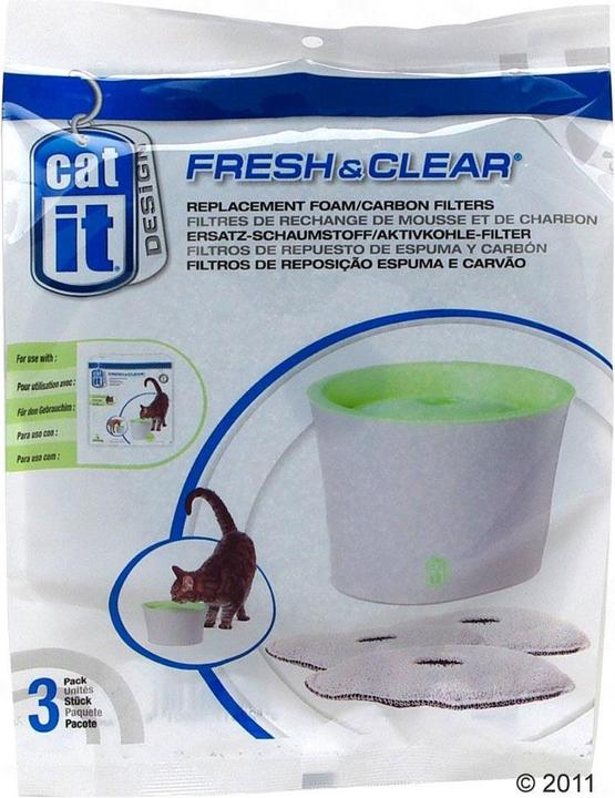 Actual product image Catit Design Fresh & Clear Drinking FountainLitre Complete Set: USB Fountain Filter Replacement Pump (3 l)