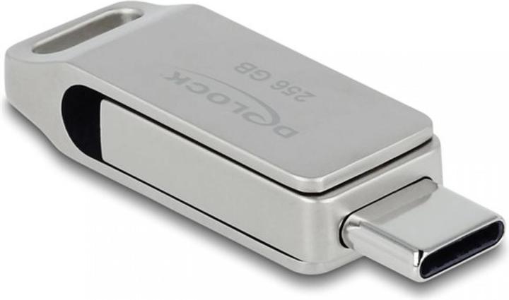 Produktbild Delock USB 5 Gbps USB-C + Typ-A Speicherstick 256 GB - Metallgehäuse (256 GB, USB-A, USB-C)