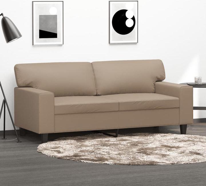 Actual product image vidaXL 2-seater sofa 140 cm imitation leather (2 person sofa)