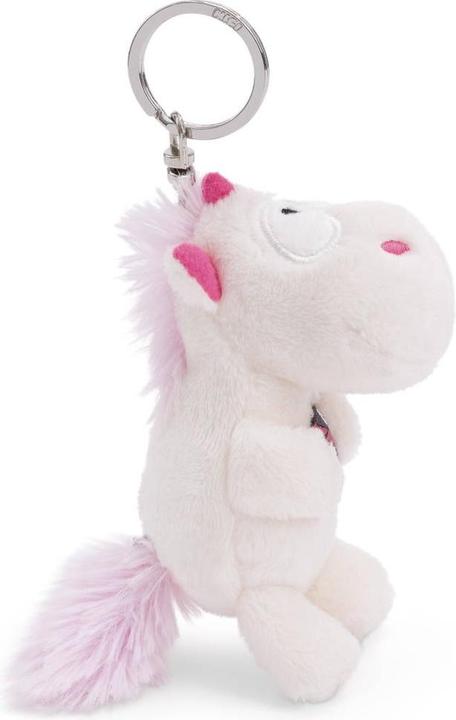 Actual product image NICI GREEN key ring unicorn Theodor with ladybird white 10cm