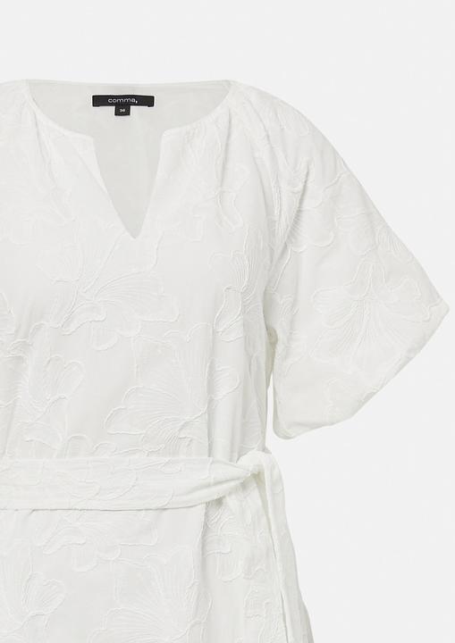 Produktbild Comma Kleid Midi-Kleid aus Viskose mit Stickerei und Ballon-Ärmeln (36)