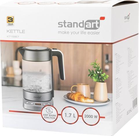 Actual product image Standart Electric kettle K715SE7, 1.7 l, transparent (1.70 l)