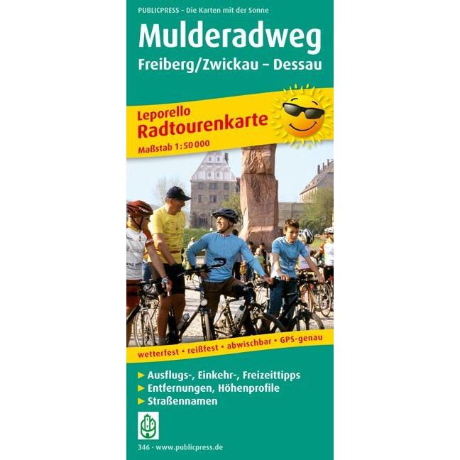 Thumbnail - Radwanderkarte Mulderadweg, Landkarte