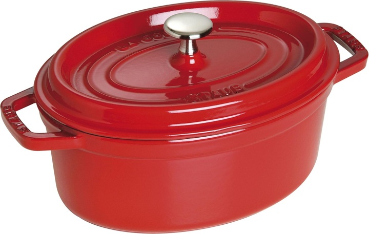 Produktbild Staub Bräter oval kirschrot (23 cm, Bräter + Schmortopf, Gusseisen, Emaille)
