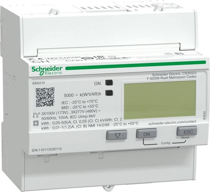 Immagine prodotto Schneider Electric iEM3210 Misuratore di energia CT Pulse MID
