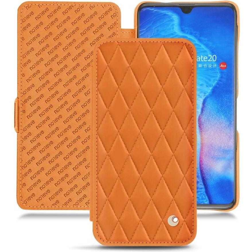 Noreve Lederschutzhülle horizontal (Huawei Mate 20), Smartphone Hülle, Orange