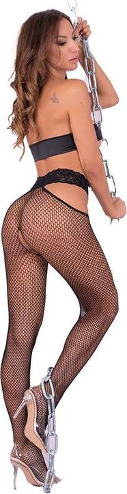 Actual product image LivCo Corsetti Fashion GINA LC90741 PANTYHOSE OUVERT BLACK