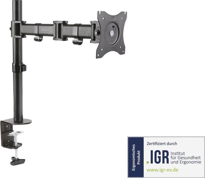 Image du produit Digitus Montage d'une pince de fixation pour moniteur simple (Tables, 27", 8 kg)