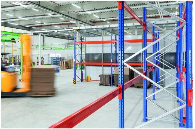 Actual product image Basic pallet racking depth 1100 mm