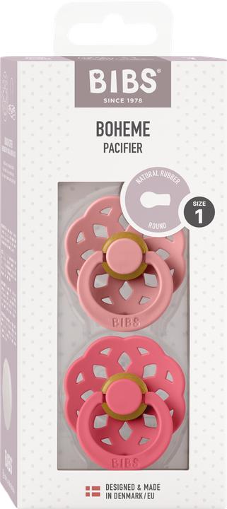 Produktbild Bibs Bohème Schnuller, Dusty Pink & Coral (2 x)