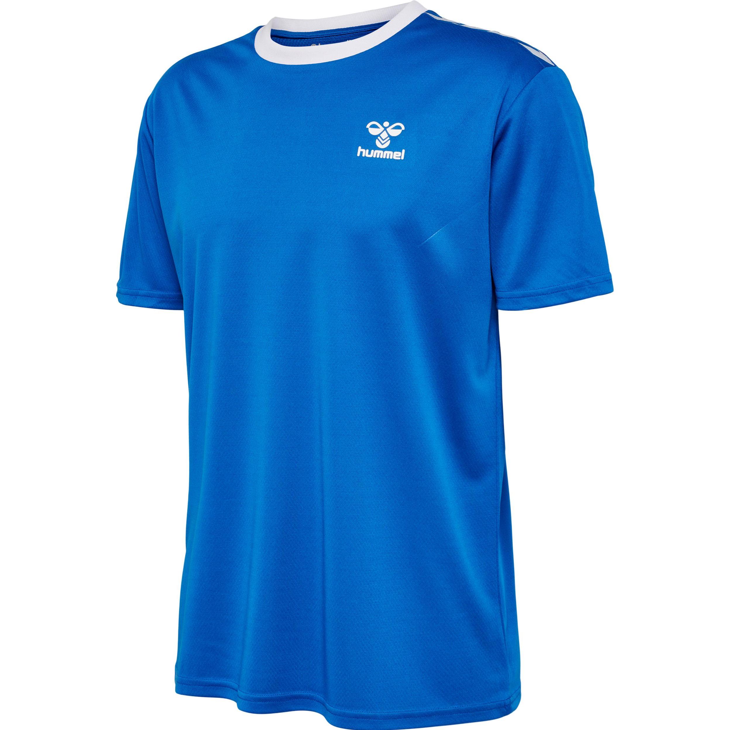 hummel, Herren, Sportshirt, hmlSTALTIC POLY JERSEY S/S (XL), Blau, XL