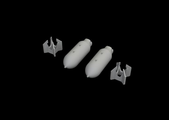 Actual product image Eduard US 1000lb bombs