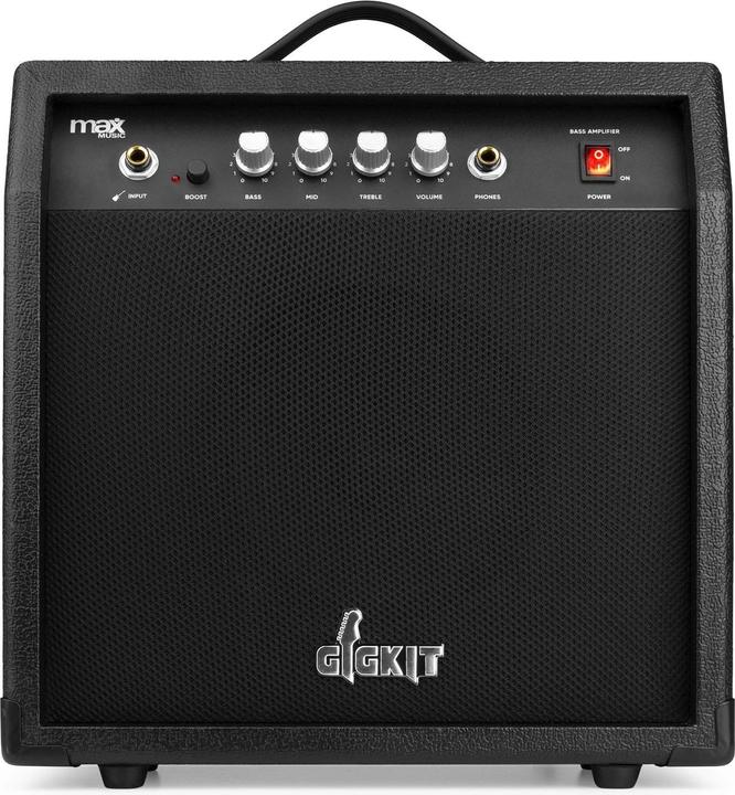 Produktbild Max Music E-Bass GigKit Sunburst (E-Bass, Basswood Body mit hard marble Hals)