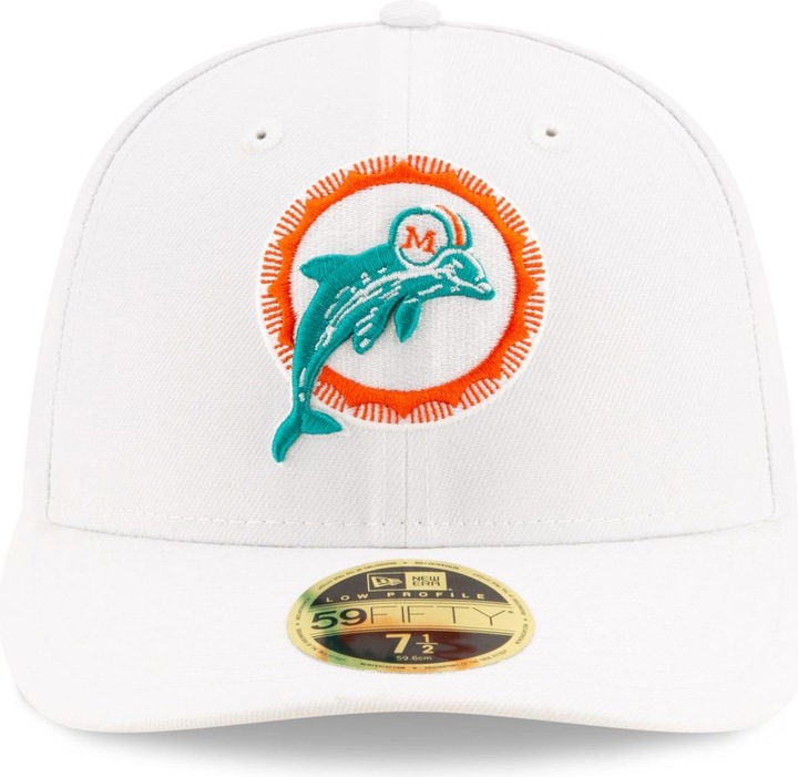 Image du produit New Era 59Fifty Low Profile Cap - RETRO Miami Dolphins blanc (7)