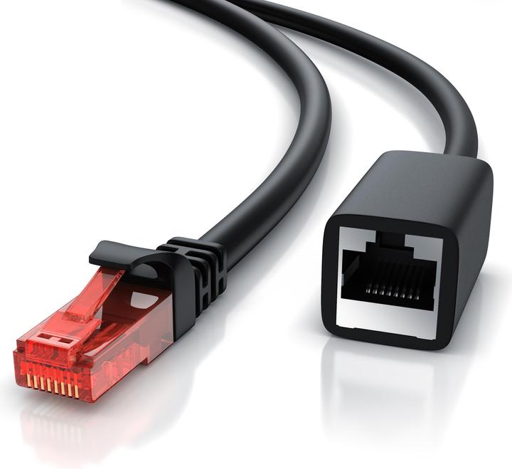 Produktbild CSL Netzwerkkabel Verlängerung Ethernet Gigabit Lan RJ45 - Patchkabel - kompatibel zu CAT 5 CAT 6 CAT 7 (UTP, CAT6, 3 m)
