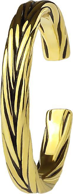 Immagine prodotto Hollywood Body Jewelry Anello intrecciato placcato oro 14k (47)