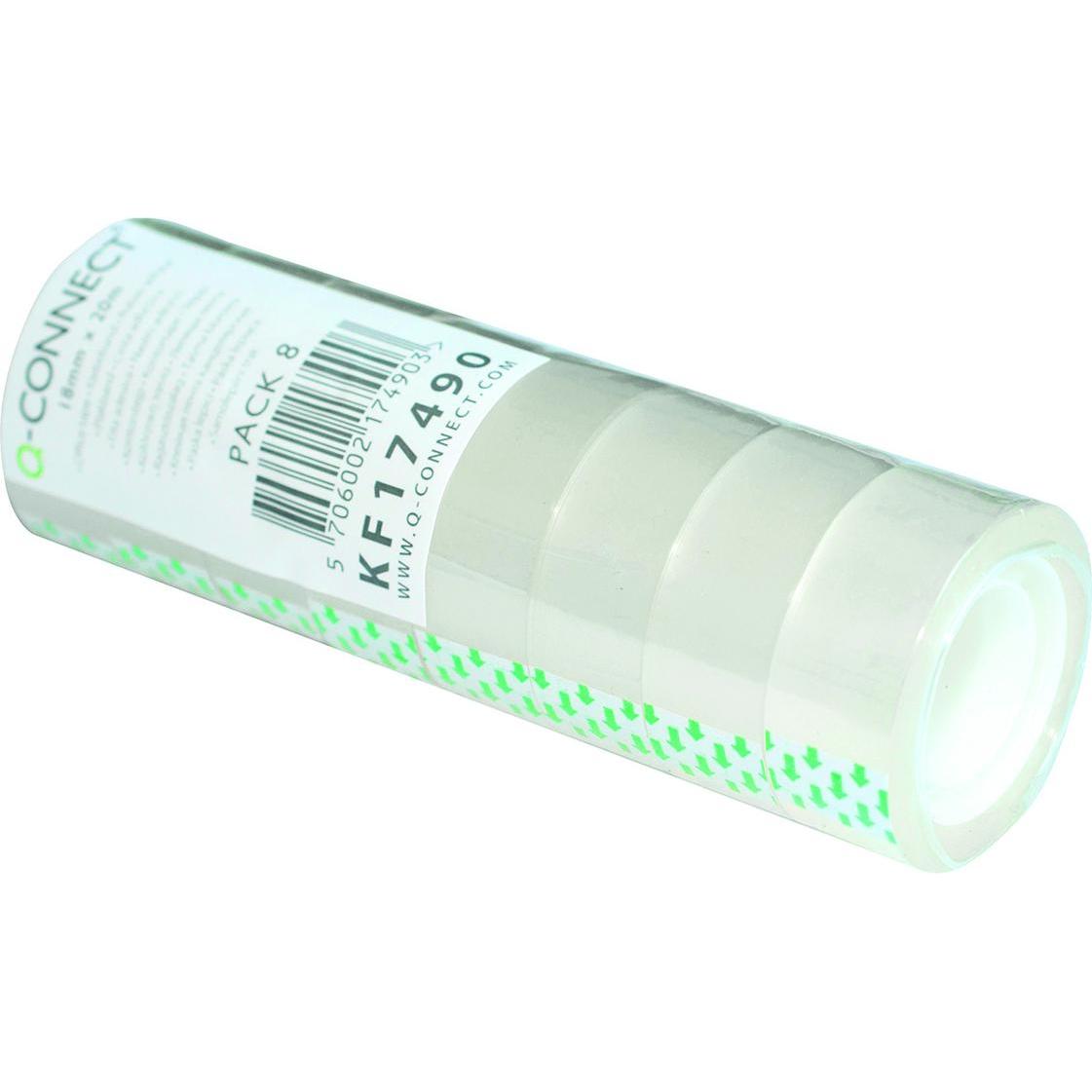 Q-Connect, Klebeband, Büroband, 18mm, 20m, 8 Stk. (480 mm)